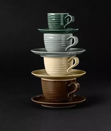 Чашка для кави з молоком 0,38 л Perlgrau Terra Seltmann Weiden