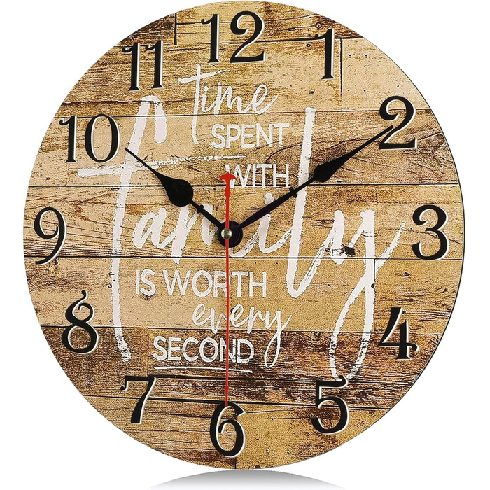 Безшумний настінний годинник 30 см Lafocuse