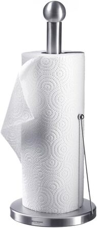Тримач для кухонного рулону Westmark, з підставкою, розміри ø 15 x 36,5 см, нержавіюча сталь, срібло, 52362260