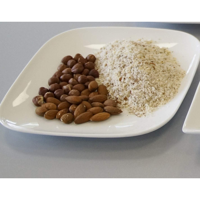 Електрична кавомолка з нержавіючої сталі, подрібнювач з додатковим контейнером з нержавіючої сталі для песто, горіхів, спецій, трав і багато іншого, 200 Вт, сріблястий контейнер з нержавіючої сталі з 4-кратним ножем