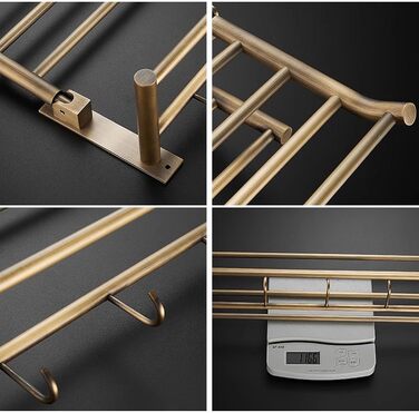 Вінтажний латунний тримач для рушників 50 х 25 х 15 см Generisch