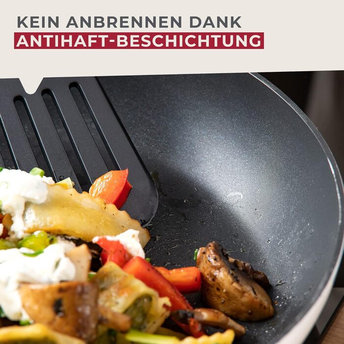 Сковорода 28 см, черно-белая Arcadalina Fackelmann