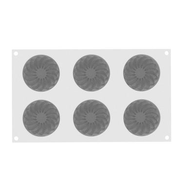 PLEINCOEUR ROUND 142 Форма силіконова Ø70 h48 мм ( 6x142 мл)