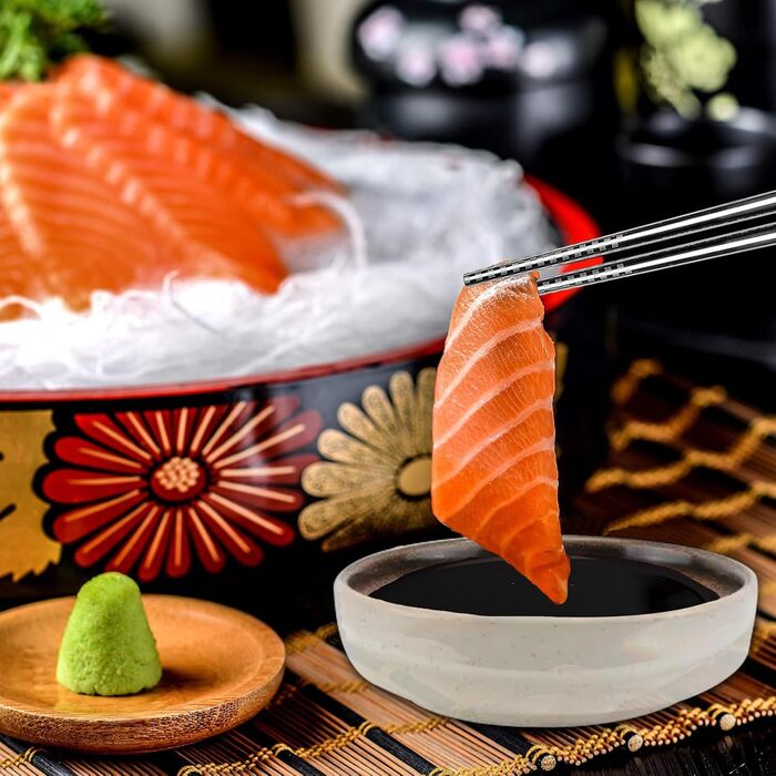 Набор из 3 мисок для соусов на деревянной подставке BouGPeng