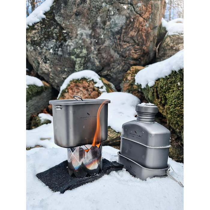 Надлегкий набір для приготування їжі 1100 мл. 750 мл. 400 мл. iBasingo