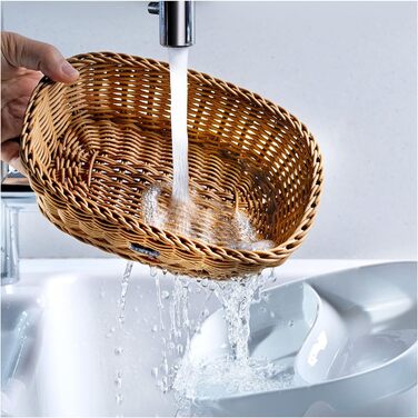 Багатоцільовий кошик, підходить для готелів і громадського харчування, овальний, приблизно 32 x 23 x 7 см, коричневий Saleen