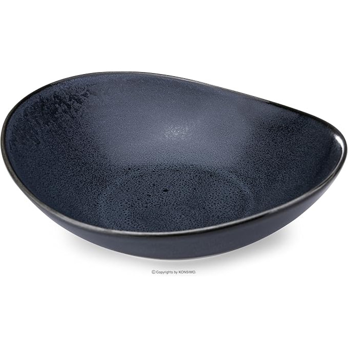 Набор глубоких тарелок на 6 человек, фарфор, 450 мл Konsimo