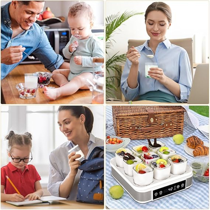 Йогуртница на 9 порционных стаканчиков 170 мл, 40 Вт Clevich