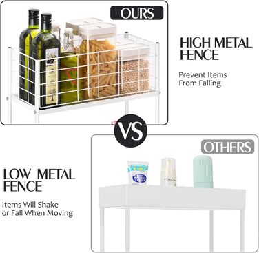 Кухонная тележка с 3 уровнями 19 x 42,4 x 79,2 см APEXCHASER