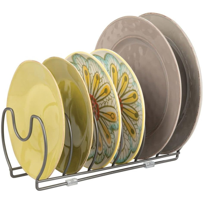 Підставка для посуду 33,5 x 16 x 13 см сіра mDesign