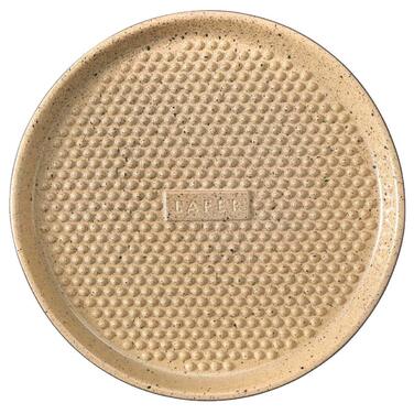 Блюдо для гриля з круглої гратами кругле, 31,5 см, бежеве / чорне, Lafer BBQ Römertopf