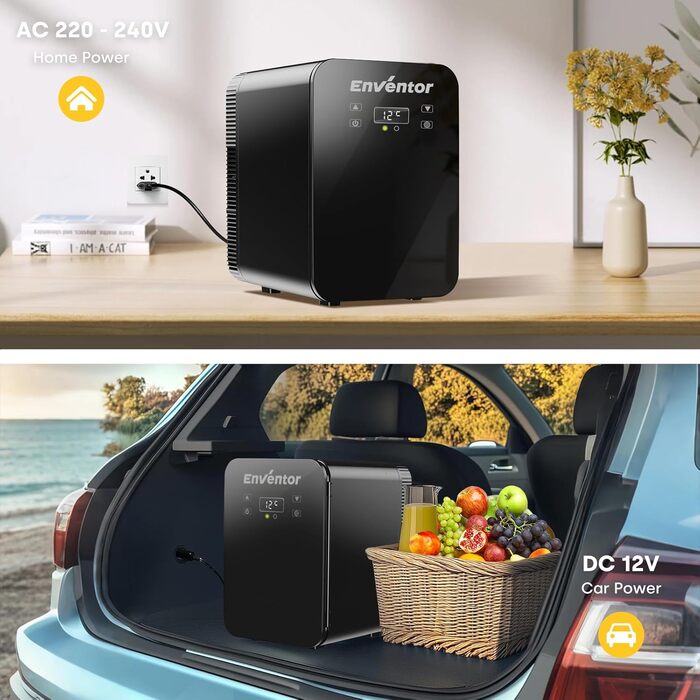 Мини-холодильник 10 л черный Enventor