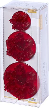 Набір штампів для тесту вигляді сніжинок, 3 предмета, RBV Birkmann