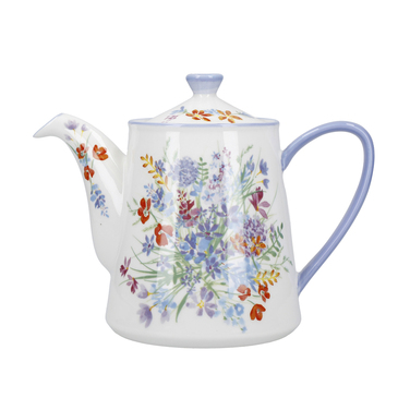 Чайник заварювальний London Pottery VISCRI MEADOW, кераміка, слонова кістка/васильковий синій, 900 мл