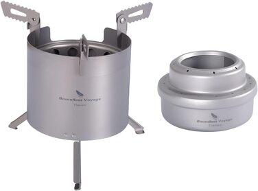 Титанова дров'яна піч зі знімними підставками iBasingo