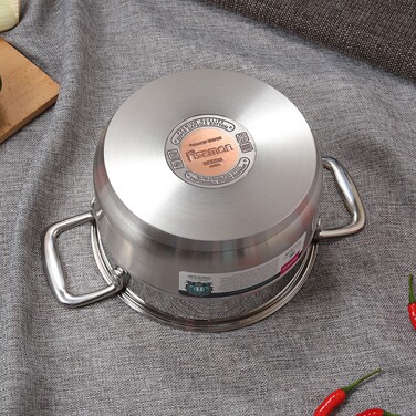 Каструля зі скляною кришкою 20 см 3,7 л NORDIA Fissman