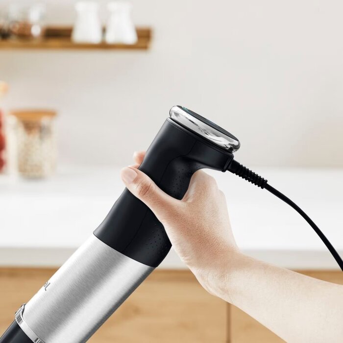 Tefal Блендер погружной Quickchef+ 1000Вт, 3в1, чаша-800мл, чоппер-500мл, турборежим, серебристо-черный