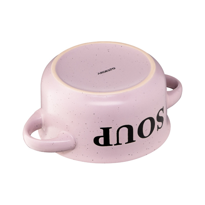 Бульонница Ardesto Alcor, 550мл, керамика, розовый