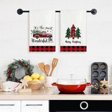 Набір з 2 різдвяних кухонних рушників 45 x 65 см, набір R Ohok