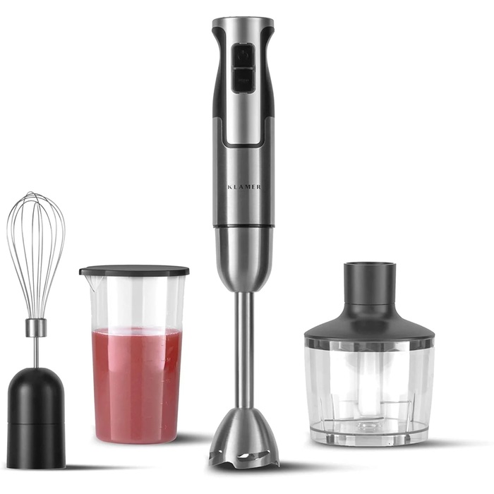 Блендер занурювальний 800 Вт з набором аксесуарів, 4 предмети Klamer