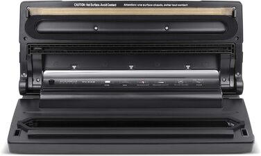 Вакуумний пакувальник CASO VC300 - вакуумний пакувальник, їжа в 8 разів довша свіжа, подвійний зварний шов, регульована міцність вакууму, в т.ч. коробка з фольги, різак, 2 професійні рулони фольги, шланг для вакуумного контейнера (одинарний, з нержавіючої