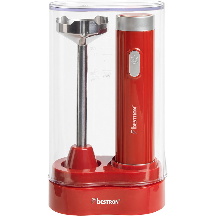 Набір ручних блендерів Bestron AHB400Z в коробці, 400 Вт, (червоний)