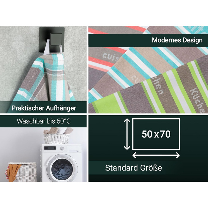 Набір кухонних рушників з 4 предметів 50 x 70 см ZOLLNER