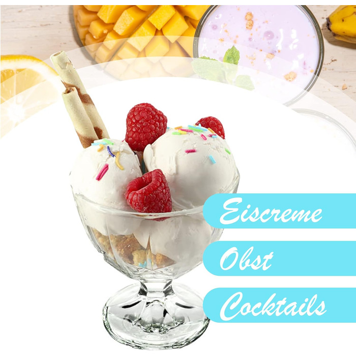 Набор креманок для мороженого 6 шт. 300 мл KADAX