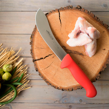 295422 Ніж для підрізання шкури 190 мм серія '2900' червоний