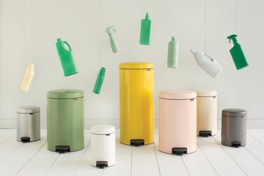 Сміттєвий бак з педаллю 12 л безшумний мінерально-золотий NewIcon Brabantia