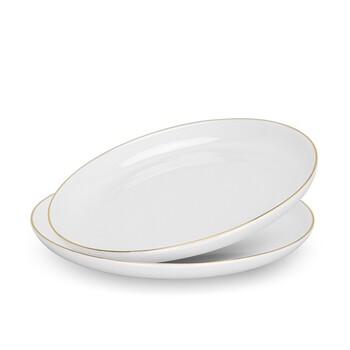 Набор из 2-х тарелок Fissman 20 см FLOREE фарфор (3656)