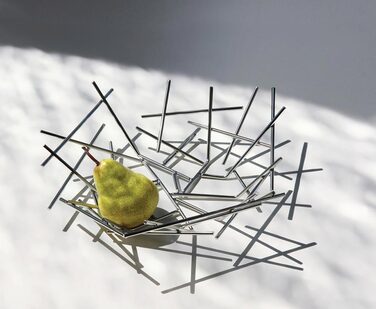 Блюдо 33х10,5х32 см металлик Blow Up Alessi