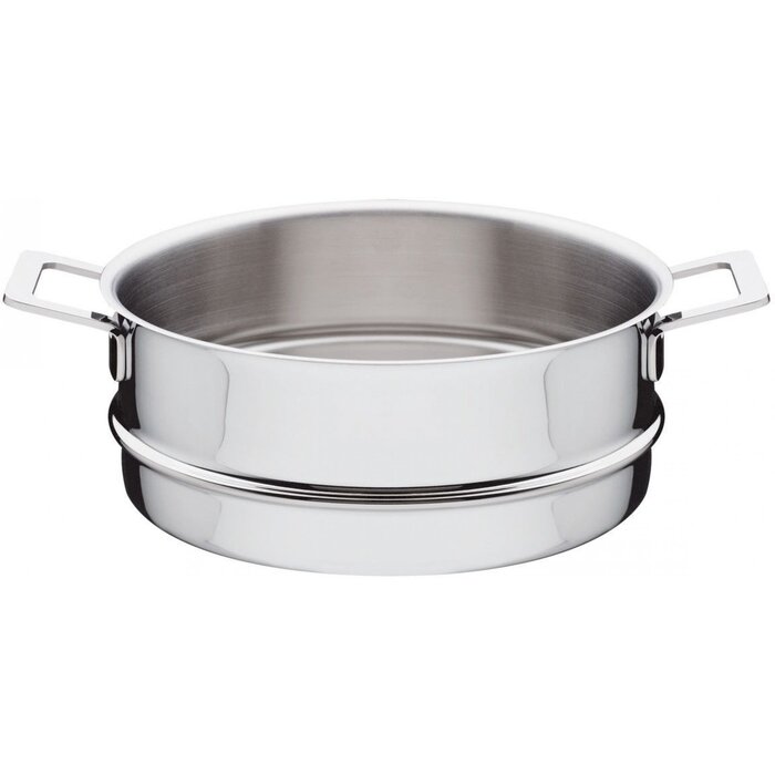 Паровая вставка 24 см металлик Pots & Pans Alessi