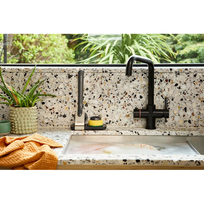 Щітка для миття посуду з металевою підставкою і змінною губкою 28x17x8,5 см Joseph Joseph