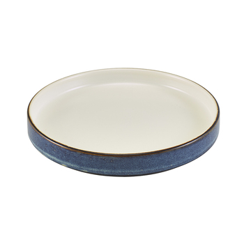 Тарелка презентационная с бортиком двухцветная 20.5*2.9 см, Terra Porcelain Aqua Blue, GenWare