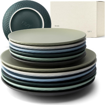 Набір обідніх тарілок на 6 персон, 12 предметів KIVY