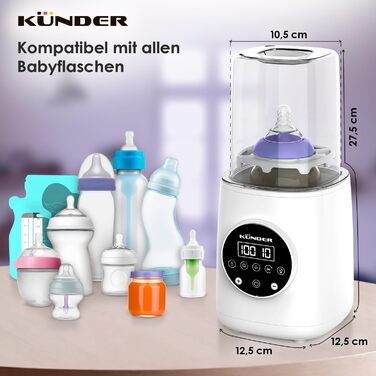 Підігрівач дитячих пляшечок 10 в 1 KUNDER