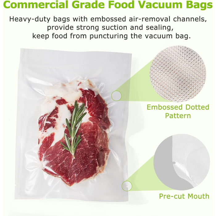 Вакуумні пакети 50 пакетів 15 x 23 см Bonsenkitchen