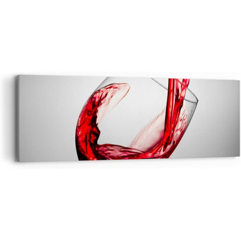 Панорамні картини на полотні 160x50 см картина на полотні з келихом вина велика XXL настінна прикраса картина спальня кухня настінні картини прикраса вітальня настінний декор полотно настінний друк мистецтво AB160x50-2258 (90Д x 30Ш см)