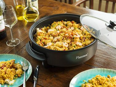 Электрическая сковорода со стеклянной крышкой Ø40см 1500 Вт Bestron