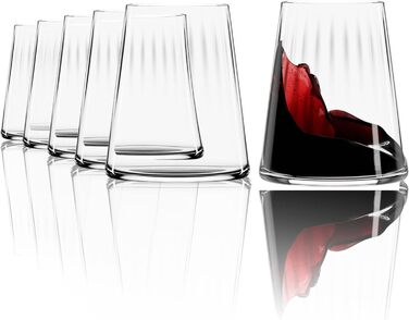 Набір келихів для білого вина з 6/Келихи для вина Кришталевий келих/Келих для білого вина/Високоякісний набір келихів для вина/Келихи для вина Stlzle (Стакан для червоного вина)