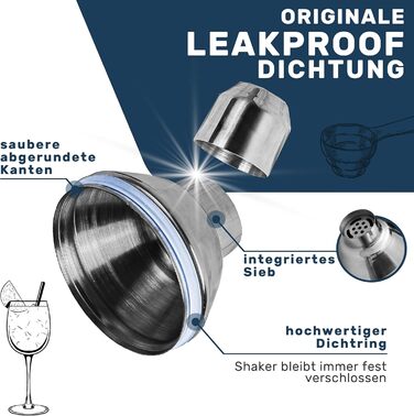 Набор шейкеров для коктейлей 16 предметов Grevening