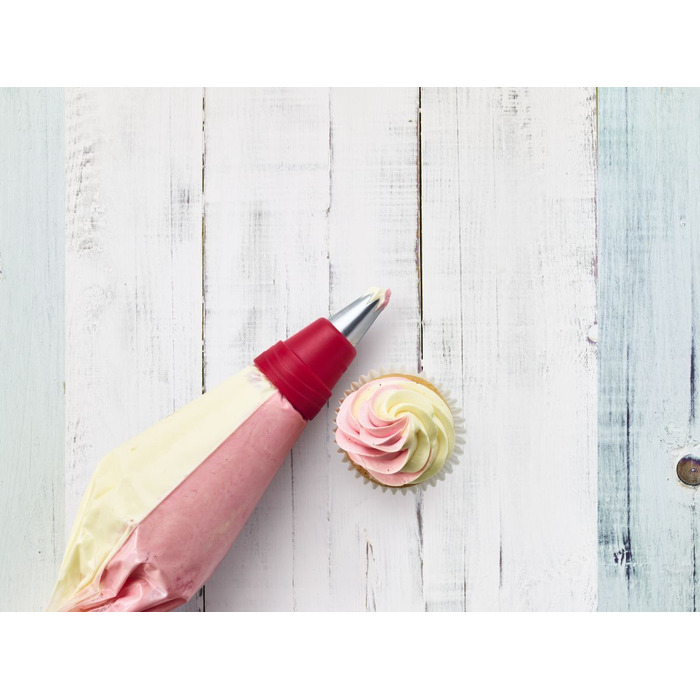 Перехідник насадки для кондитерського мішка з подвійною камерою, 7 x 5 см, Easy Baking RBV Birkmann