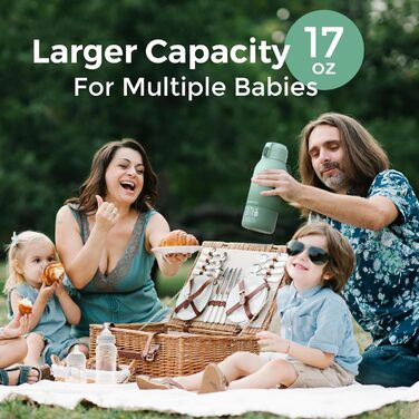 Портативний підігрівач пляшечок 500 мл Momcozy