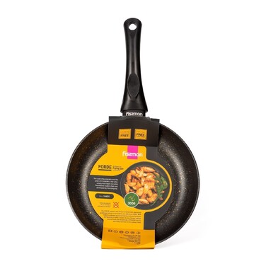 Сковорідка для смаження Fissman FORDE 20x4см алюміній з камяним антипригарним покриттям (14431)