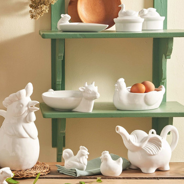 Миска для яиц La Porcellana Bianca FATTORIA, 'курица', фарфор, 21,5 х 14 х 11 см