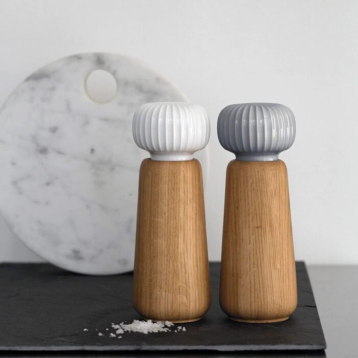 Млинок для спецій Khler Hammershøi - зручний млинок для спецій данського дизайну (білий, H14 см, одинарний)