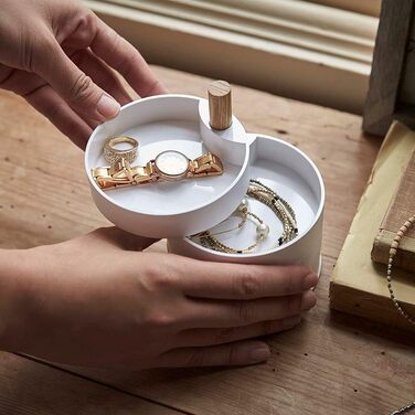 Шкатулки для ювелірних виробів YAMAZAKI 3408, 10 x 12,2 x 10, білі