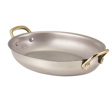 Сковорідка для подачі 20.75*15.75 см, овальна, Stainless Steel, GenWare