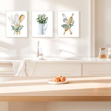 Настенный плакат с 4 предметами в стиле бохо для кухни и столовой Calkkrer